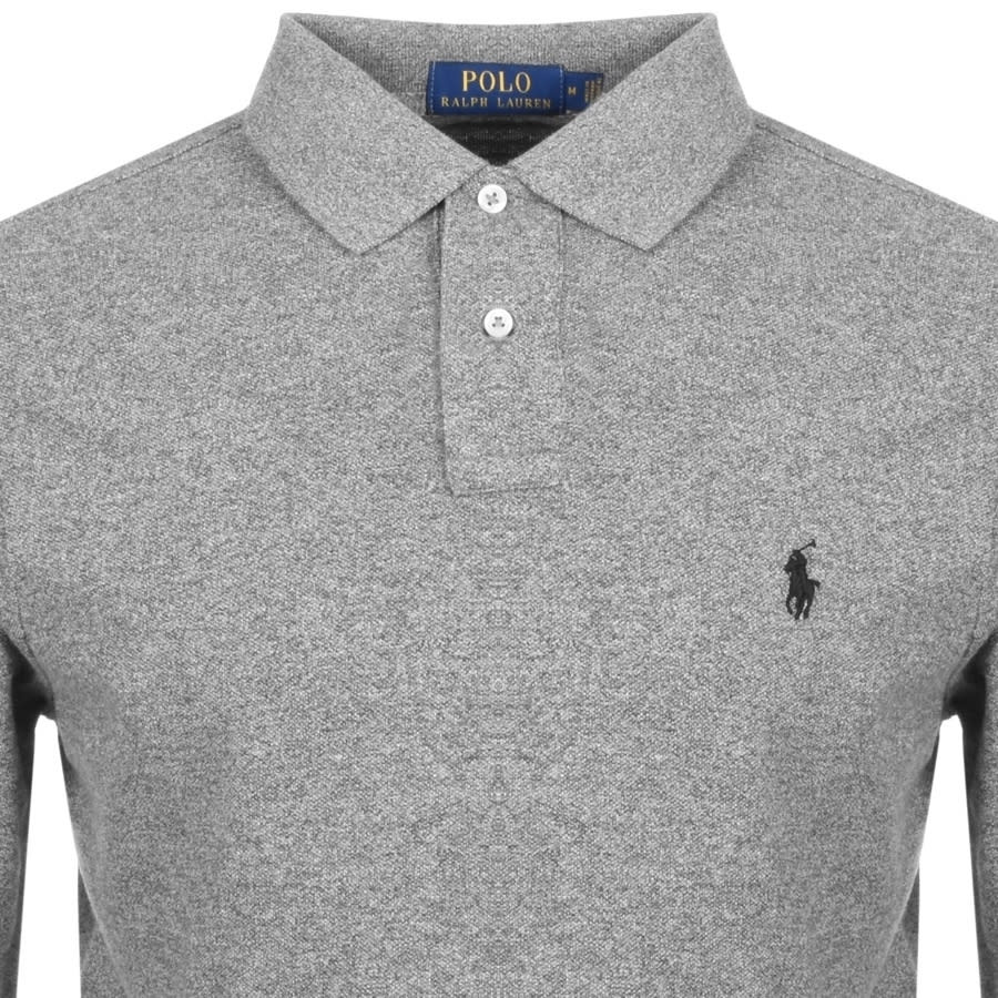 Alternative Image for ProductRalph Lauren Long Sleeved Polo T Shirt Grey2
